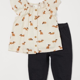 Set bộ bé gái h&m