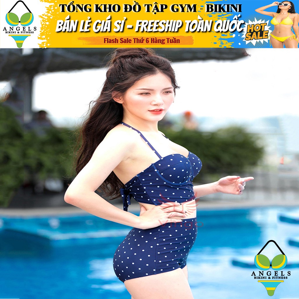 Bikini Bộ Đồ Bơi Hai Mảnh Chấm Bi Freesize Sexy BHV008 [ Giá Sỉ ] | BigBuy360 - bigbuy360.vn