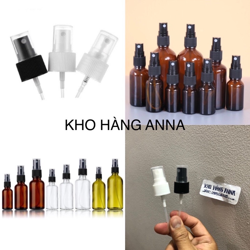 Vòi Bóp Xịt phun sương phi 20/ 24/ 28 - Cò bóp xịt nước tưới cây , xịt kháng khuẩn - Dùng chai nhựa 100ml- 500ml