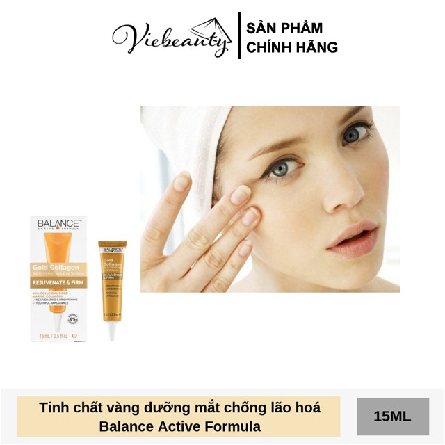 Kem Dưỡng Mắt Balance Giúp Giảm Thâm Và Tái Tạo Da Mắt Active Formula Gold Collagen Rejuvenating Eye 15ml - Khongcoson | BigBuy360 - bigbuy360.vn