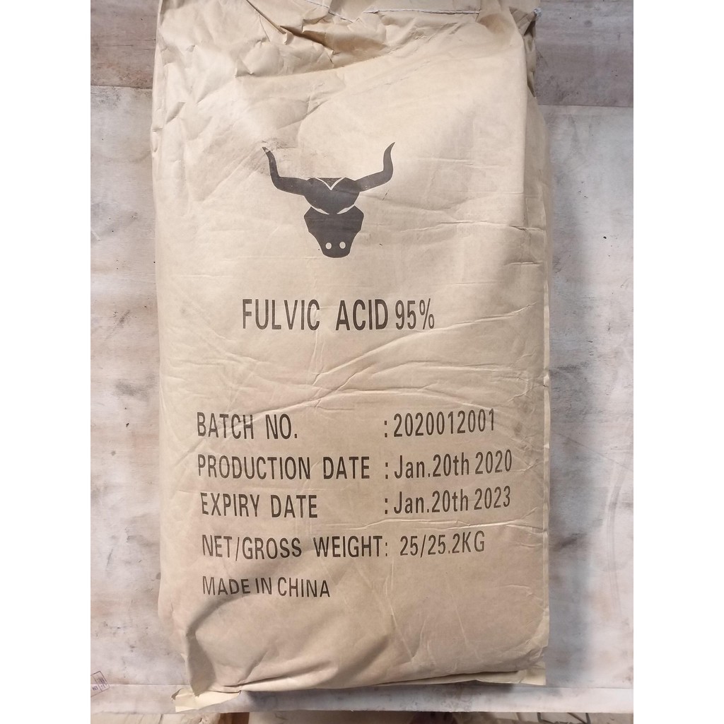 Axit Fulvic 95%  tan trong nước  gói 1 kg