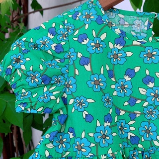 Váy NEXT Maxi xanh hoa nhí (ẢNH THẬT)