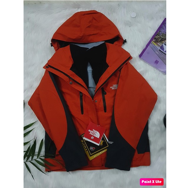 Áo khoác Gió 3 lớp The Northface Chống thấm nước 100%. lớp 3 lót nỉ tháo rời hàng VNXK hải quan đầy đủ