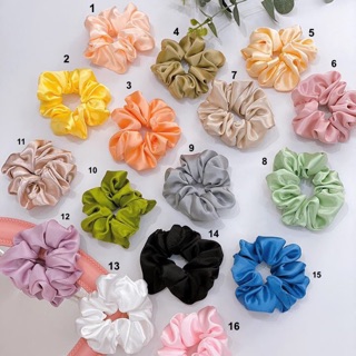 Scrunchies , cột tóc vải , buộc tóc vải , cột tóc phi bóng