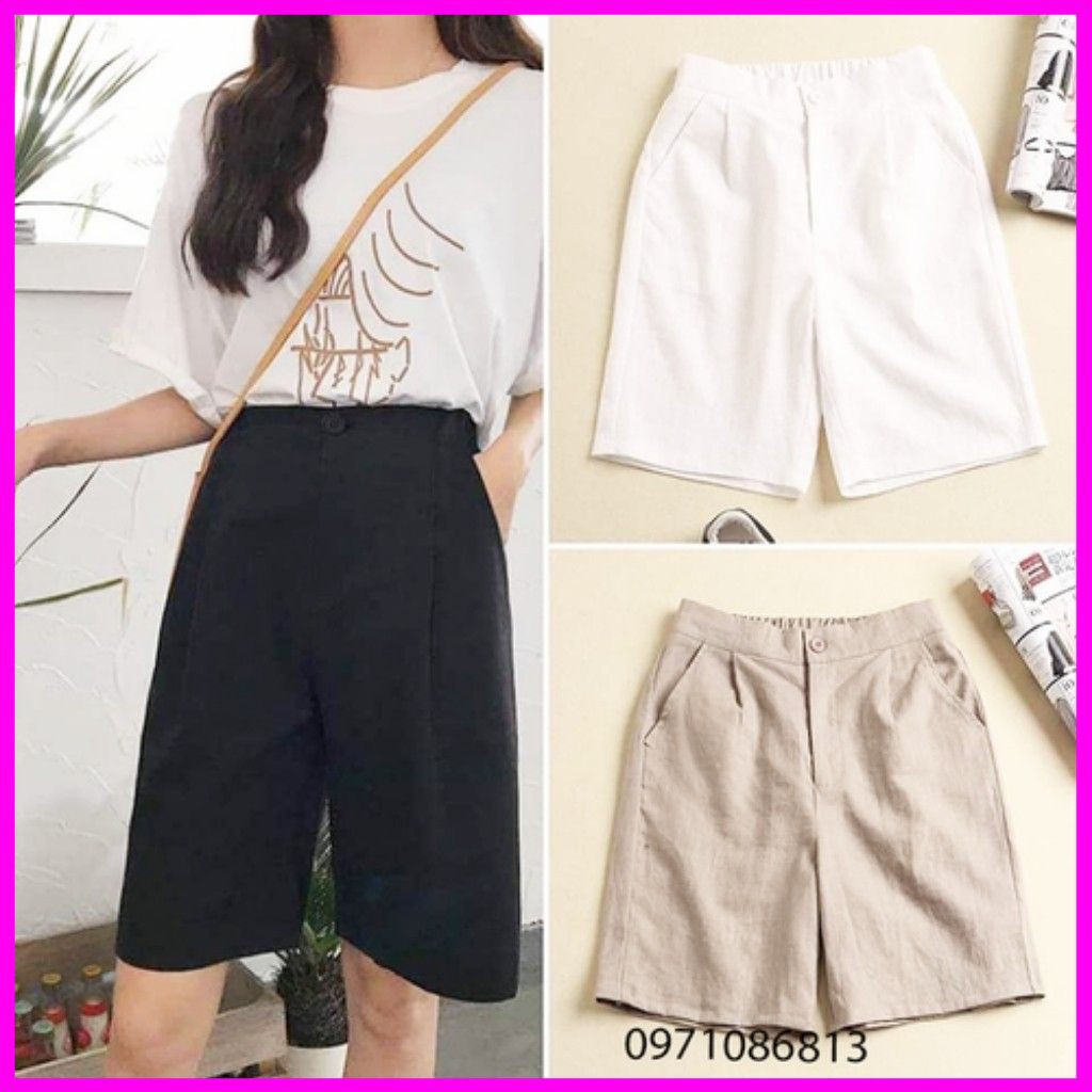 Quần Short Đũi Xuất Hàn Không Nhăn Lưng Chun Chất đẹp 💖 MẪU HÓT💖