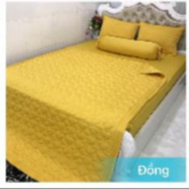 Drap thun 1 màu không áo gối