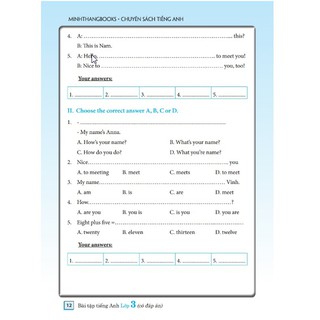 Sách - Bài tập tiếng Anh lớp 3
