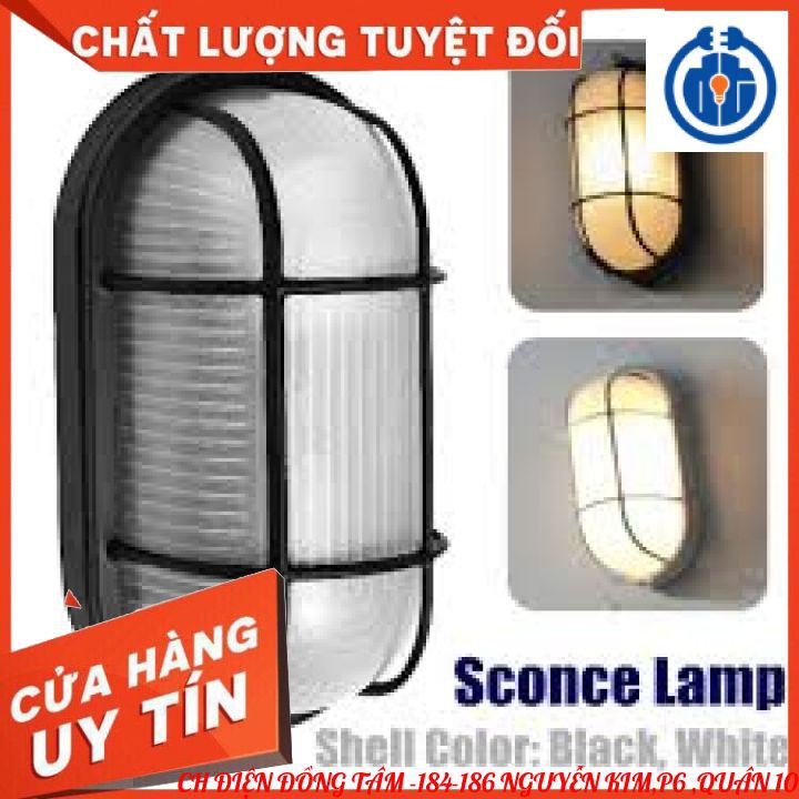 Đèn Chống Cháy Nổ Ốp tường ,Đèn dùng phòng Xông Hơi -Tặng Kèm Bóng LED Cao Cấp 7W MPE