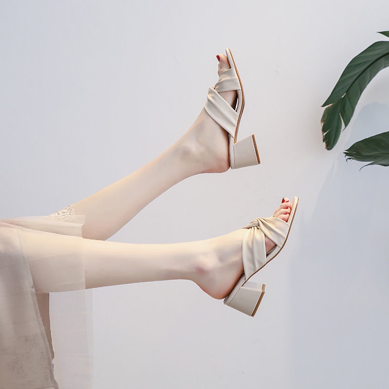 Dép cao gót XIELUAIZTA hở mũi thời trang cho nữ