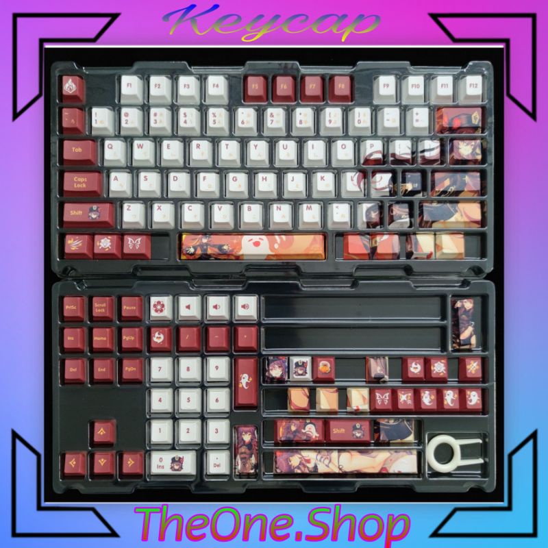 Keycap Gensin Impact profile cheery chủ đề nhân vật Hutao