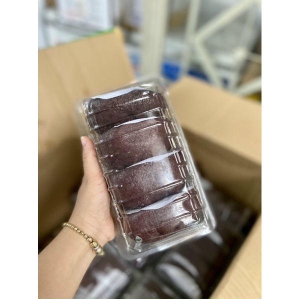 [HỎA TỐC SG] Bánh bao gạo lứt nguyên cám sốt gà nấm thơm ngon bổ dưỡng - hộp 4 bánh