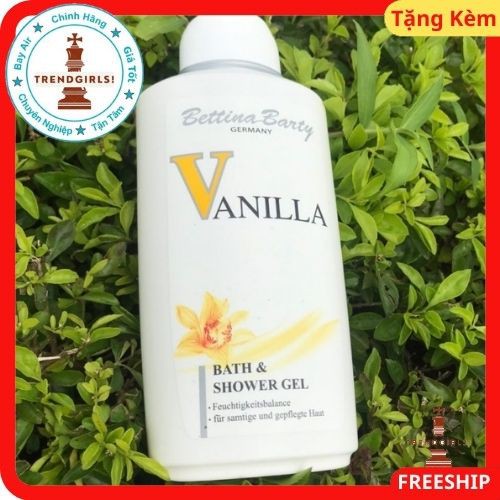 [mùi thơm sang] Sữa tắm hương nước hoa Vanilla của Bettina Barty Germany, 500 ml giữ hương thơm lâu tự nhiên