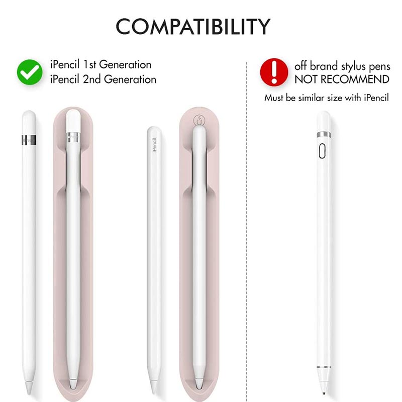 Giá đỡ bút chì Apple bằng silicon Giá đỡ Apple Pencil 1,2 ngăn đựng bút cảm ứng