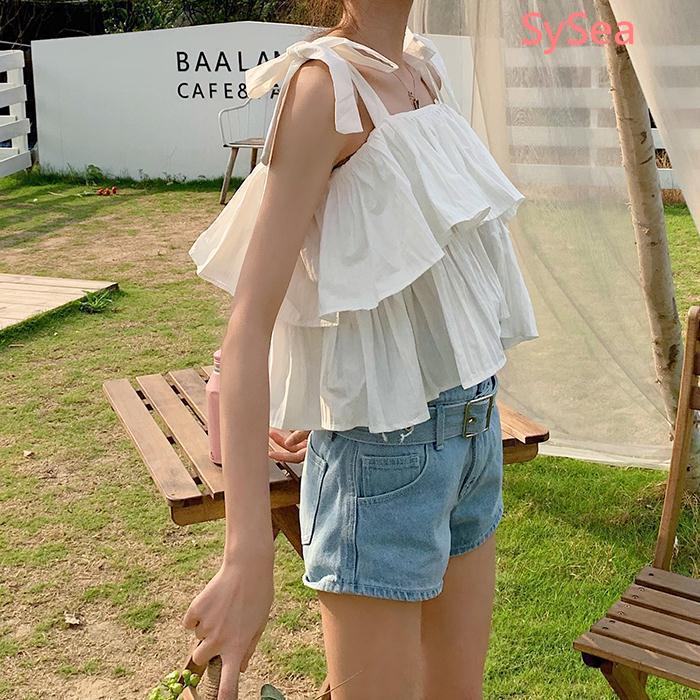 Áo Nữ Hai Dây Dáng Rộng Phong Cách Hàn Quốc Thời Trang Mùa Hè | BigBuy360 - bigbuy360.vn