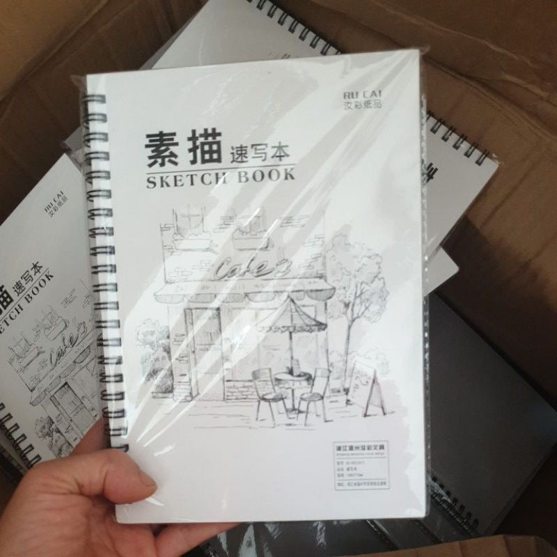 Sổ vẽ màu nước, sketchbook a4 loại đẹp 30 tờ