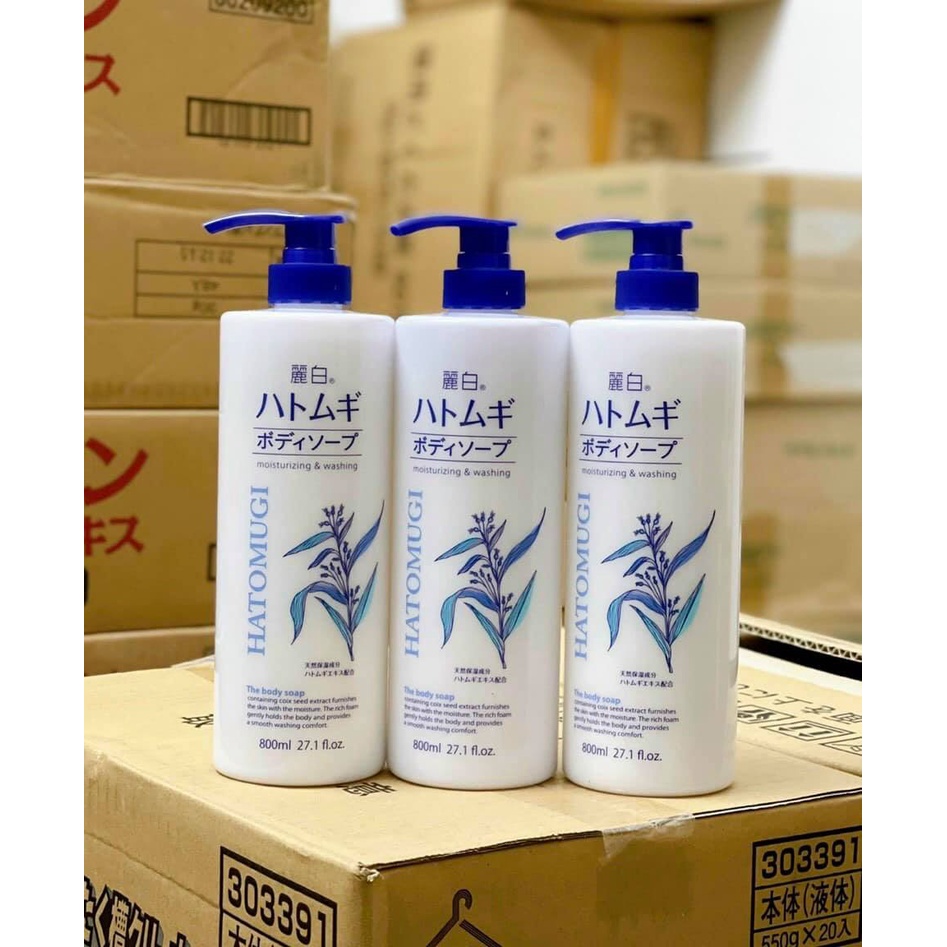 Nước Hoa Hồng Cấp Ẩm, Dưỡng Trắng Da Reihaku Hatomugi Moisturing &amp; Conditioning Lotion 500ml