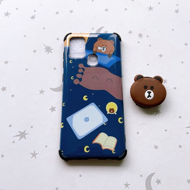 Ốp idm Hàn Quốc Samsung A21S kèm Pop siêu đẹp