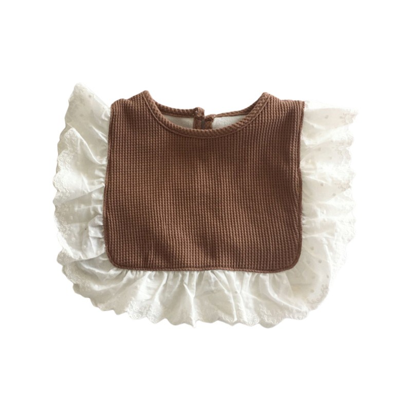 Yếm ăn quàng cổ chất liệu cotton mềm mại cho bé sơ sinh