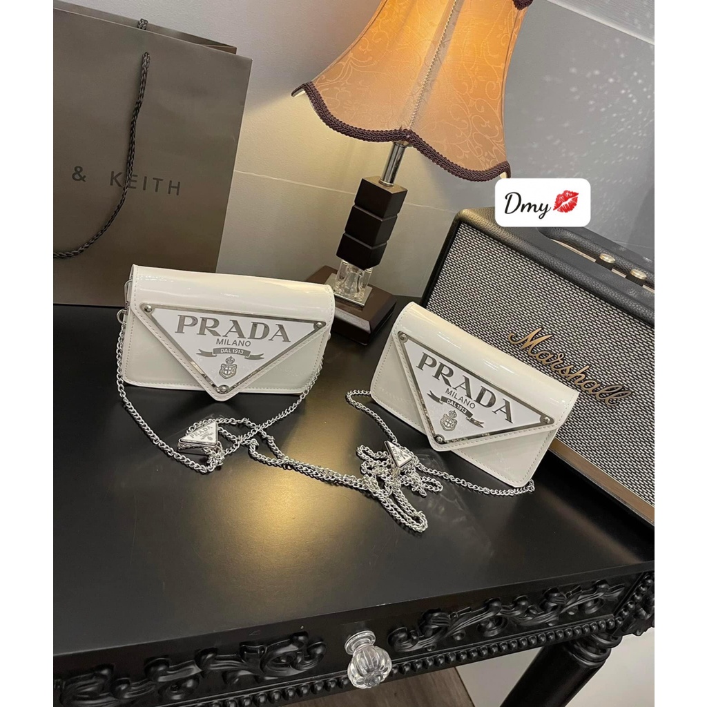 Túi xách đeo chéo da bóng mini fullbox 19cm