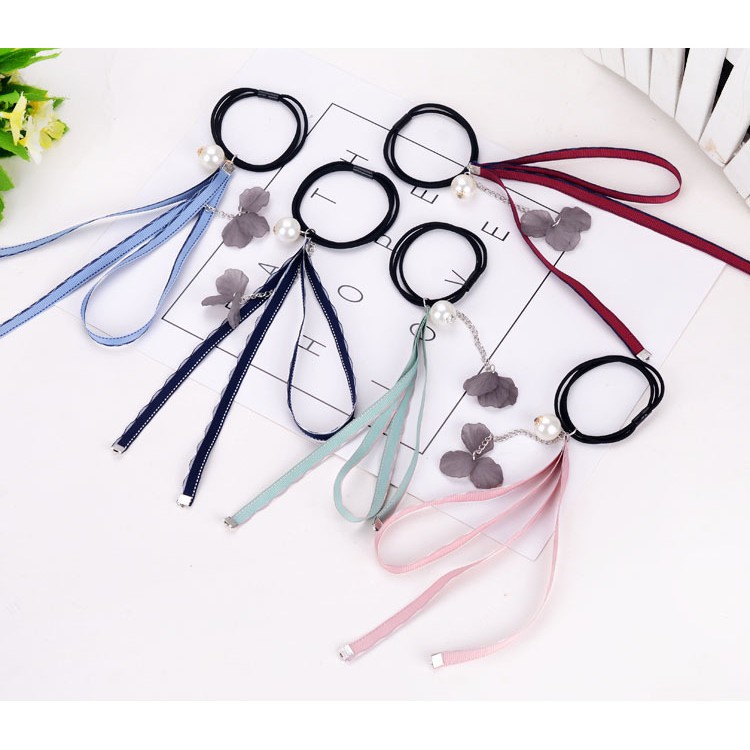 (Mẫu ngẫu nhiên) Buộc tóc hoa rơi Hàn quốc cột tóc cổ trang dễ thương