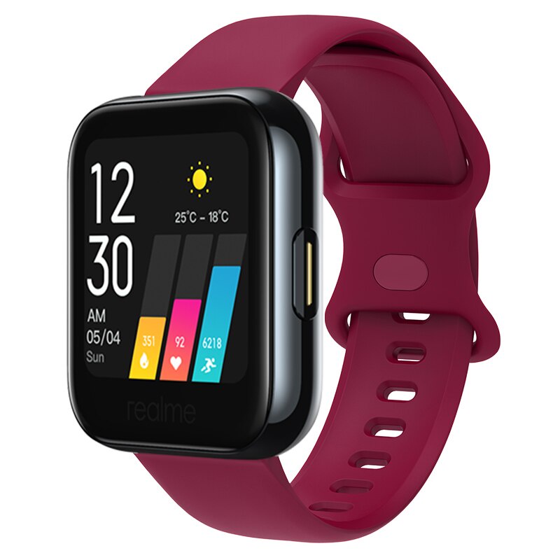 Dây Đeo Silicon 20mm Thay Thế Cho Đồng Hồ Realme