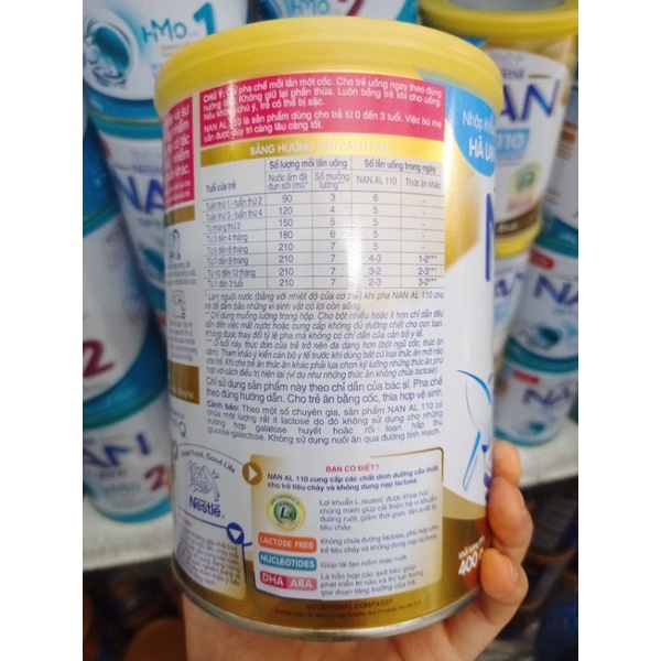 Sữa Nan Al 110 cho trẻ tiêu chảy và không dung nạp lactose