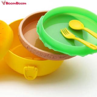 Bộ hộp đựng cơm nhiều tầng hình Hamburger dễ thương cho bé