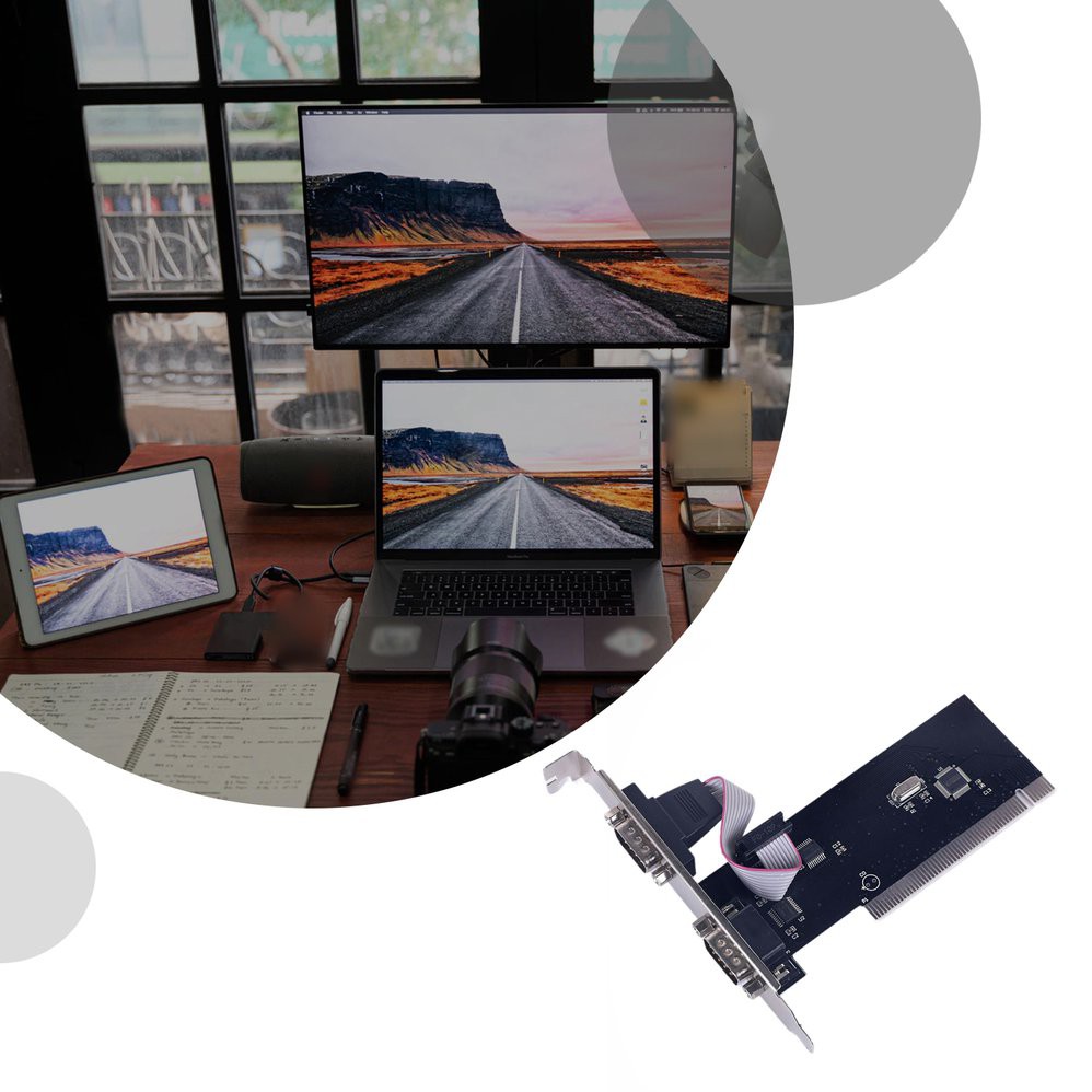 Card Chuyển Đổi 2 Cổng Pci Serial Rs232 Db9 Hỗ Trợ Máy Tính | BigBuy360 - bigbuy360.vn