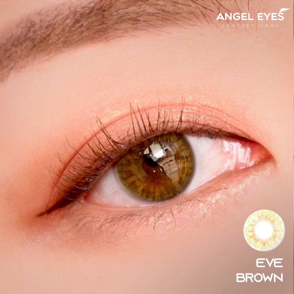 Kính áp tròng Angel Eyes - Silicone Hydrogel - EVE - Brown/Gray - Silicone - DIA 14.0