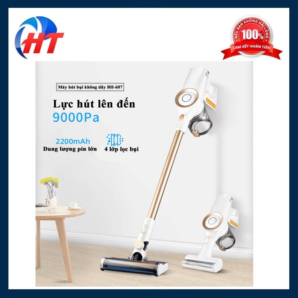 [Mã ELHA22 giảm 6% đơn 300K] Máy Hút Bụi LIQI BH-607 Cầm Tay không dây 2 trong 1