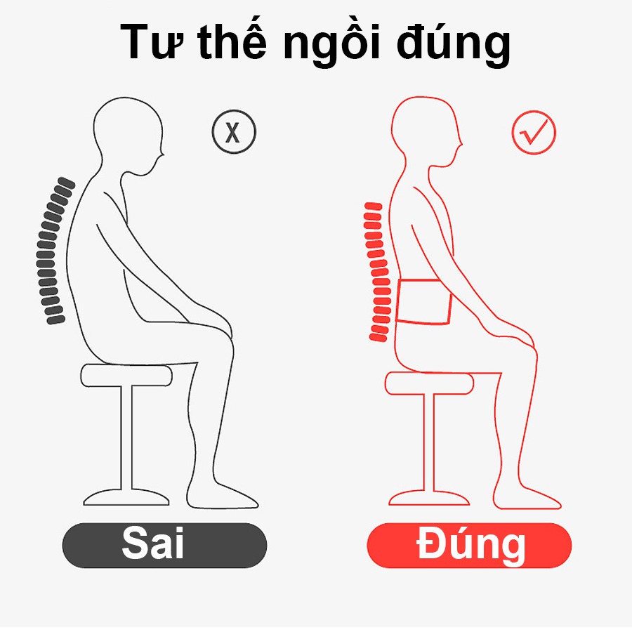 Đai Lưng Cột Sống thoát vị đĩa đệm ADM Loại Thoáng Khí - Cải Thiện Thoái Hóa, Thoát Vị
