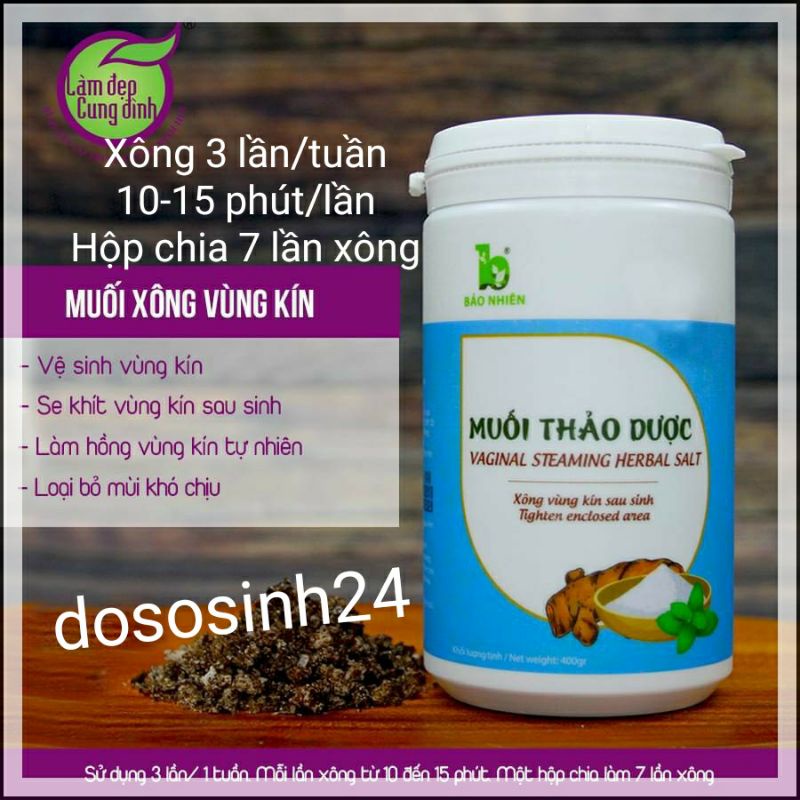 Bảo nhiên - Muối xông vùng kín thảo dược 350gr