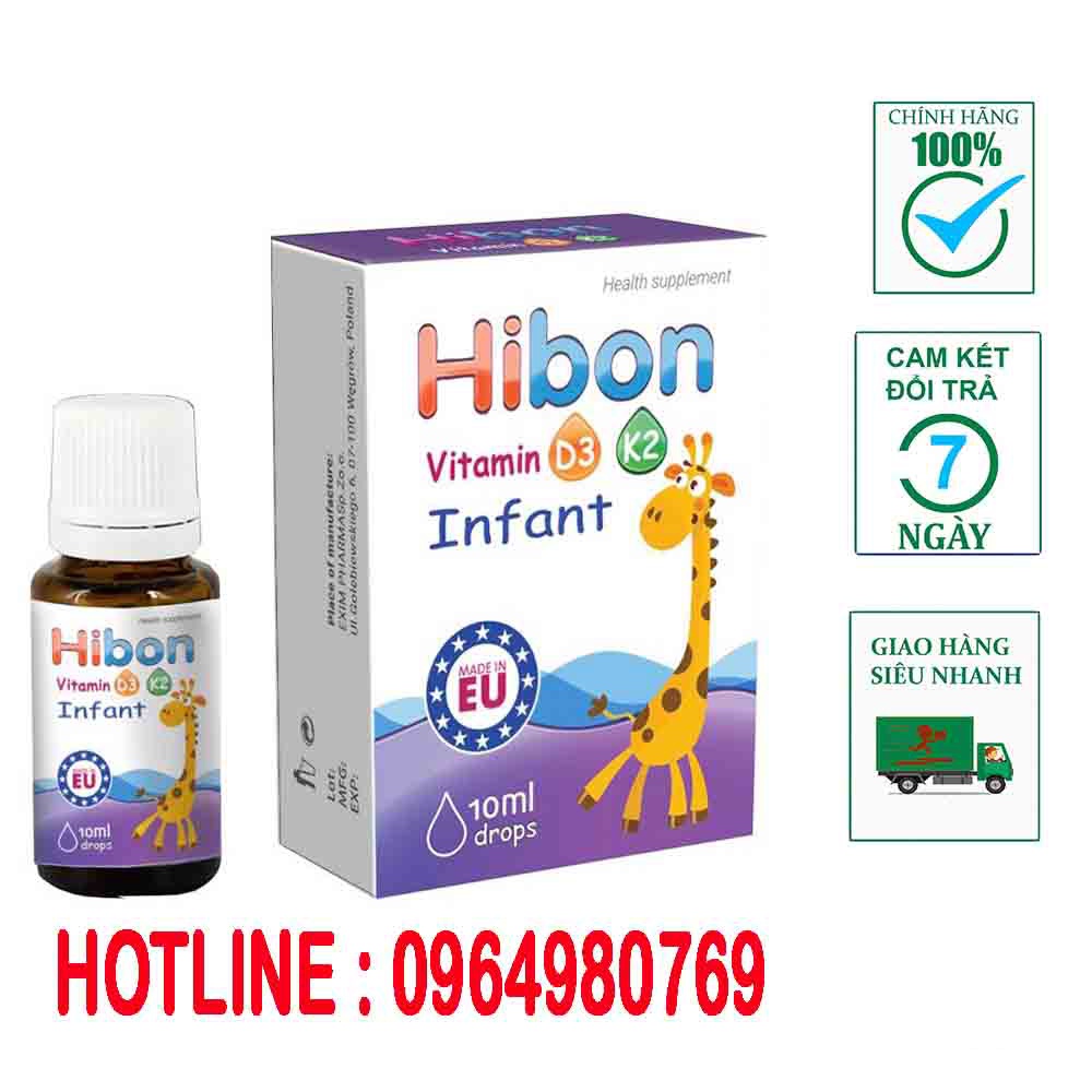 Vitamin d3 k2 Hibon nhập khẩu chính hãng từ châu Âu