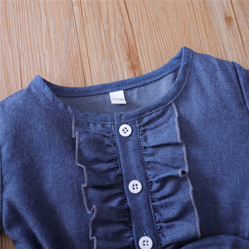 Mikrdoo Họa Tay Ngắn Tiết Hoa Đầm Cho Bé Gái Sơ Sinh