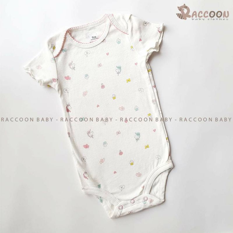 Áo tay ngắn body chip bé trai bé gái Carter's (3-34m)