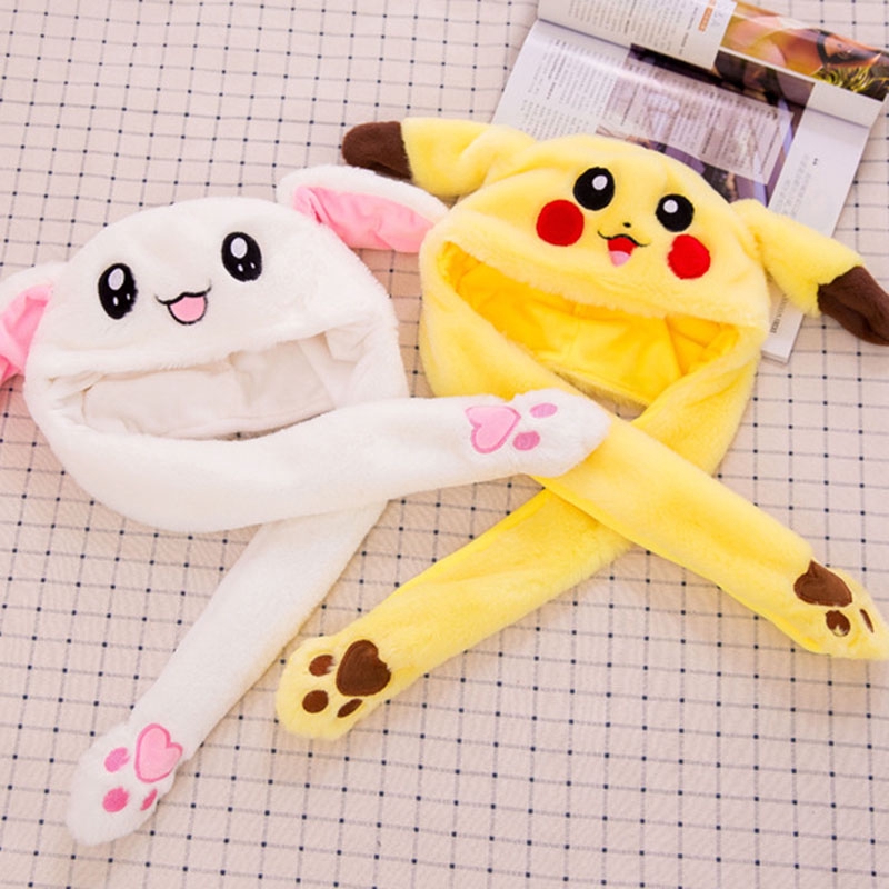 Mũ tai thỏ có thể cử động hai tai dễ thương