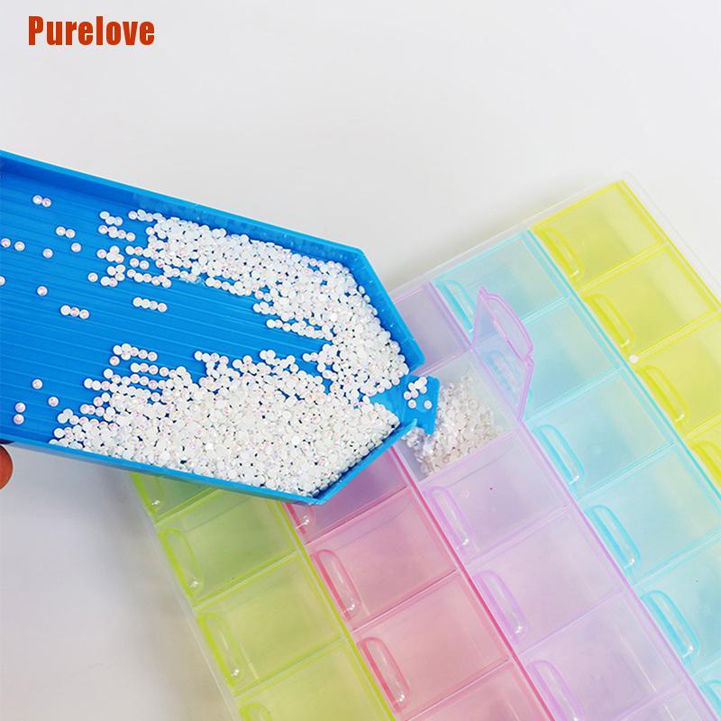 Khay Đựng Dụng Cụ Vẽ Tranh Đính Hạt Diy Bằng Pp Cỡ Lớn Tiện Dụng