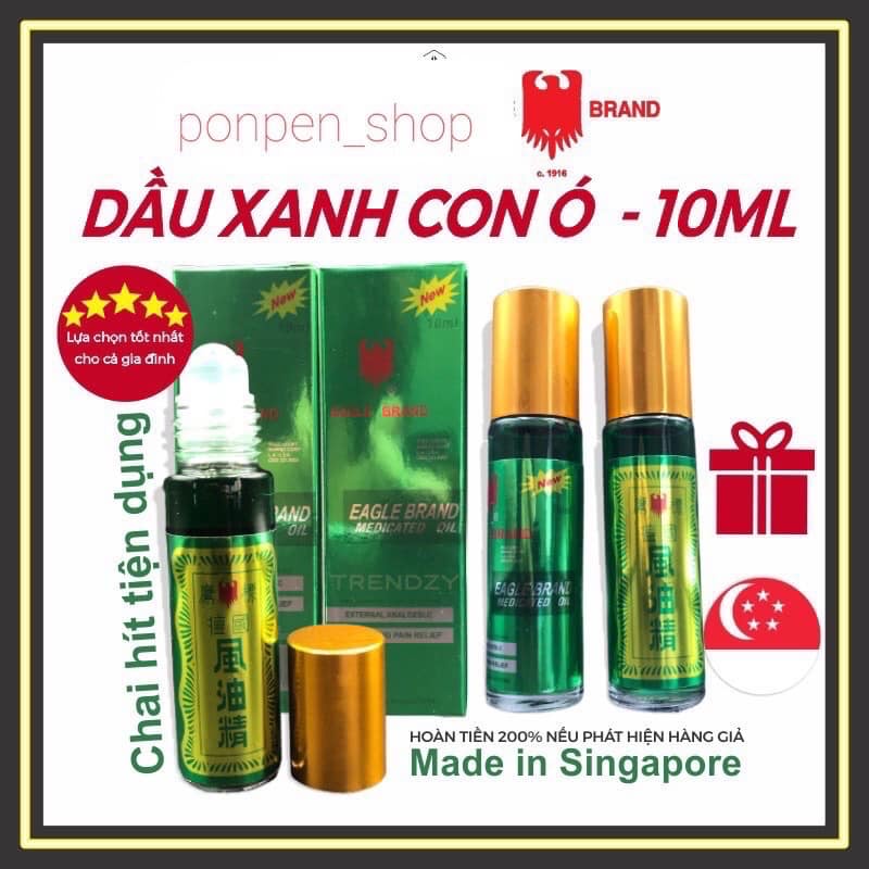 DẦU GIÓ CON Ó XANH SINGAPORE HỖ TRỢ GIẢM ĐAU NHỨC