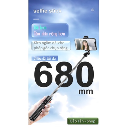 Gậy selfie 680mm ốp gương 4 màu sắc chụp ảnh tự sướng mọi lúc mọi nơi chất lượng tốt