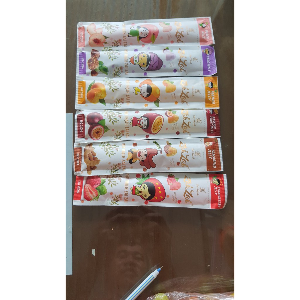 [ Phiên bản mới ] KẸO THẠCH ZAIZAI+ gói 700Gr phiên bản thạch thẻ dài