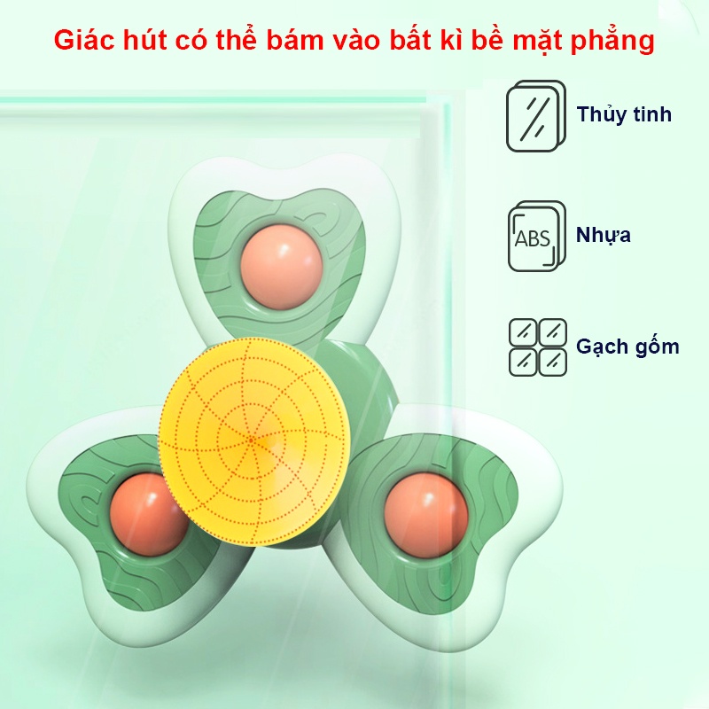 Đồ chơi con quay họa tiết động vật vui nhộn Baby-S, Con quay cho bé nhiều màu sắc đáng yêu – SDC064