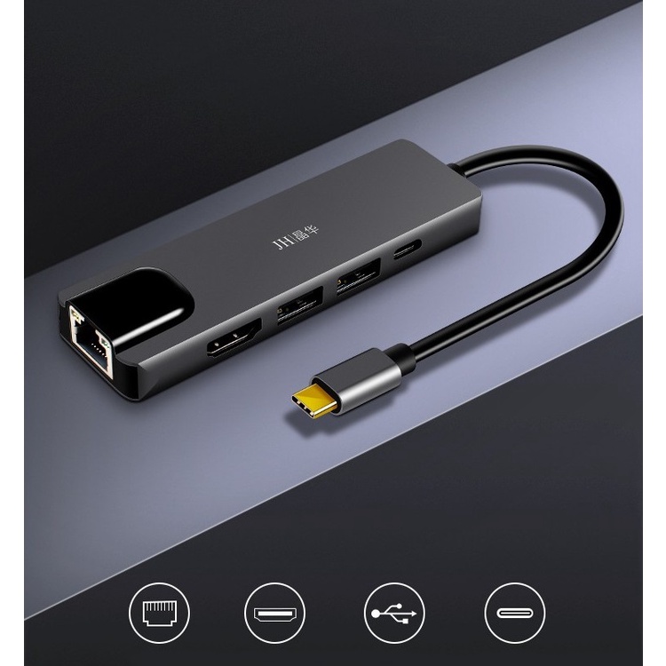 Jinghua Z328 - Cáp kết nối Type C to Lan, Type C to HDMI, Type C to Usb