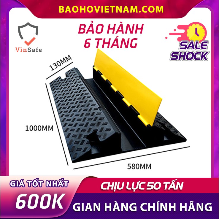 Gờ cao su bảo vệ luồn dây điện ngầm 002 chịu lực 50 tấn