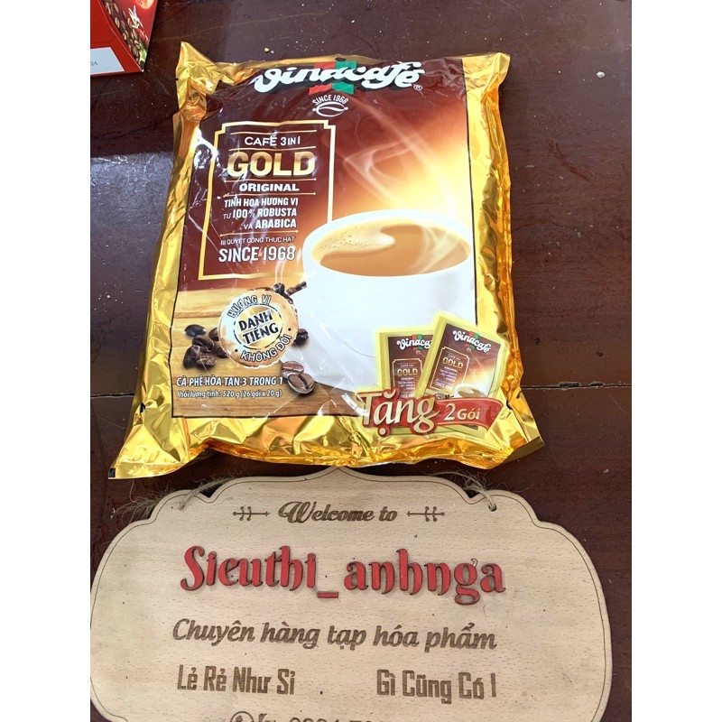 Cà Phê Sữa Hoà Tan Vinacafe' 3 Trong 1 Bịch 24 gói x 20g