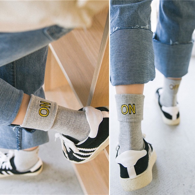 Tất Cổ Cao Nam Nữ OffWhite Thời Trang