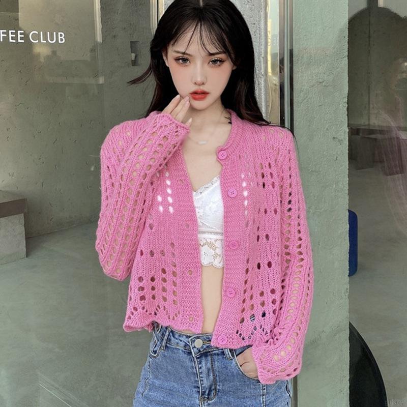 Áo Khoác Cardigan Dệt Kim Phong Cách Hàn Quốc Xinh Xắn Cho Nữ | BigBuy360 - bigbuy360.vn