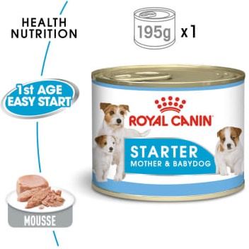 Royal Canin Starter Pate cho chó Mẹ &amp; Con Mother Baby Dog 195g