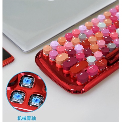 MOFII LUSC - Mofii LUSC cơ bàn phím không dây kết nối Bluetooth 5.1 Full Size 84 phím Cho Điện Thoại / Máy Tính