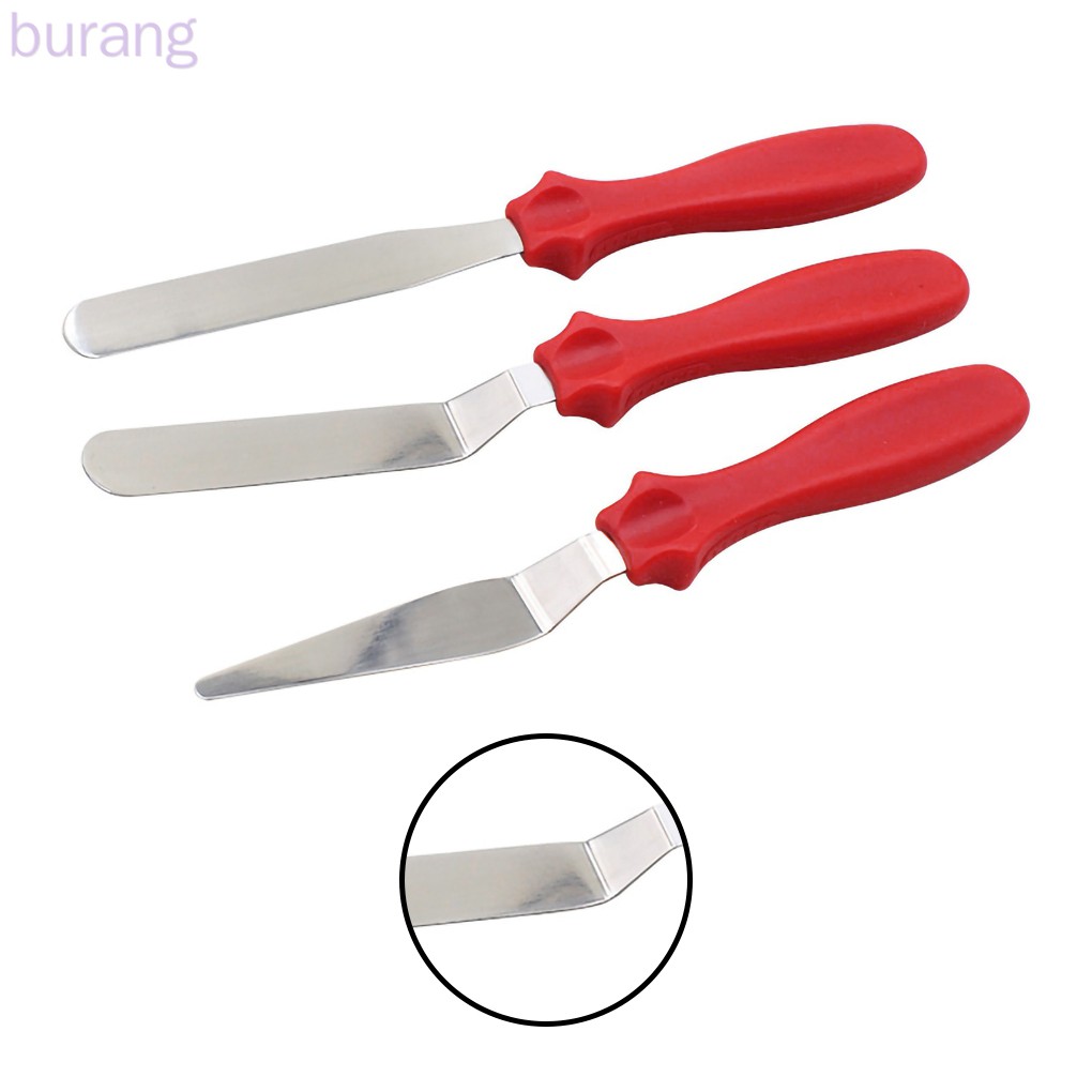 Bộ 3 Dụng Cụ Chà Láng Bánh Kem Bằng Thép Không Gỉ Tiện Dụng