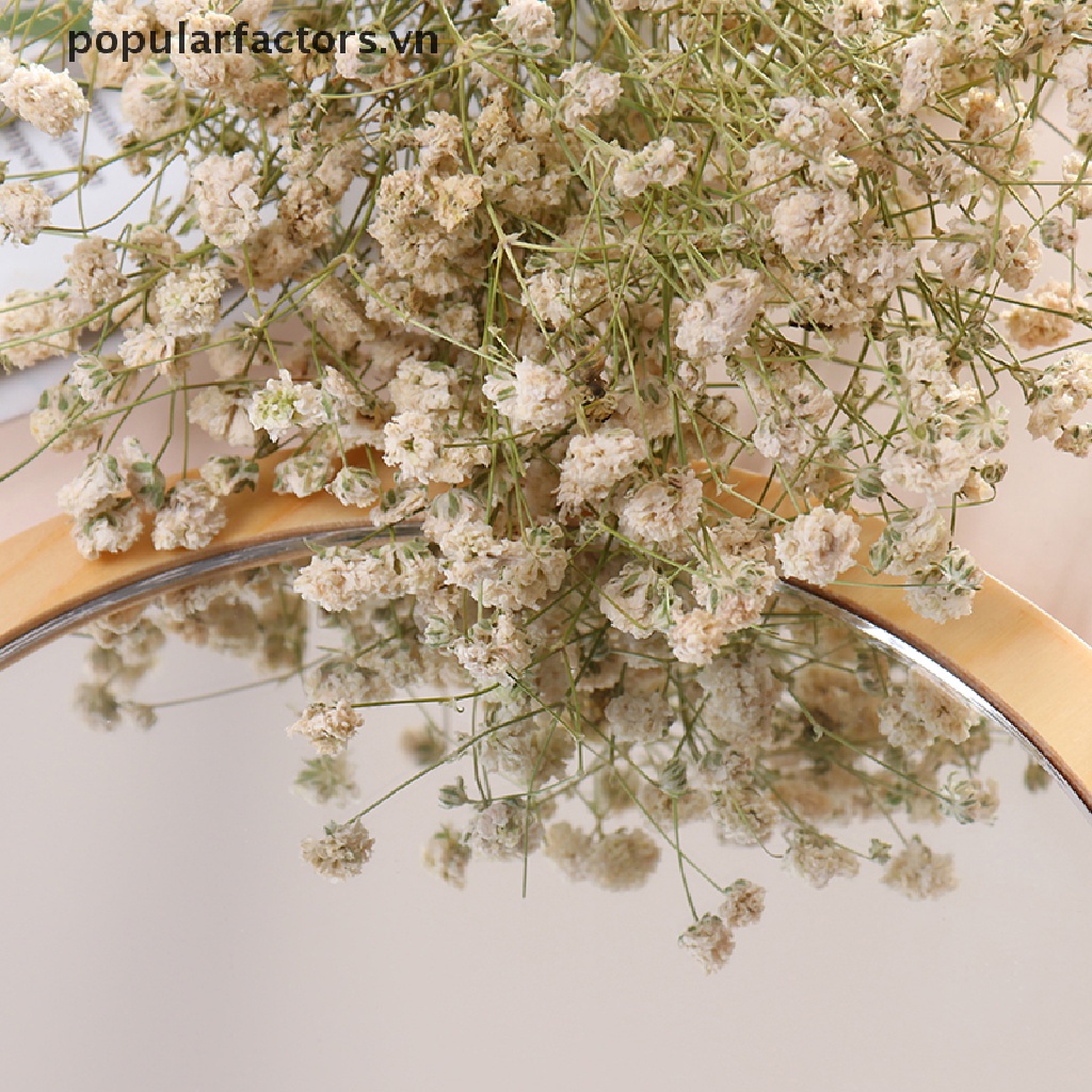 Gương Trang Điểm Hình Tròn Bằng Gỗ Phong Cách Vintage